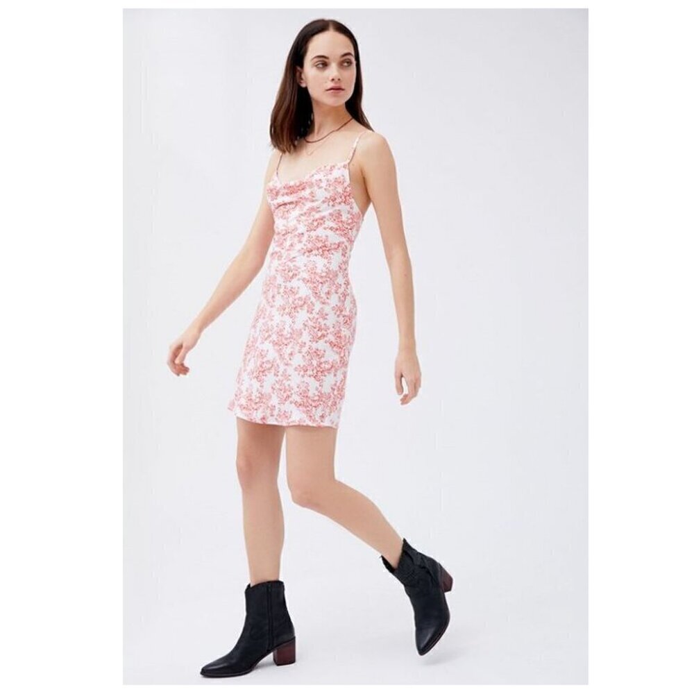 UO Mallory Cowl Neck Slip Dress